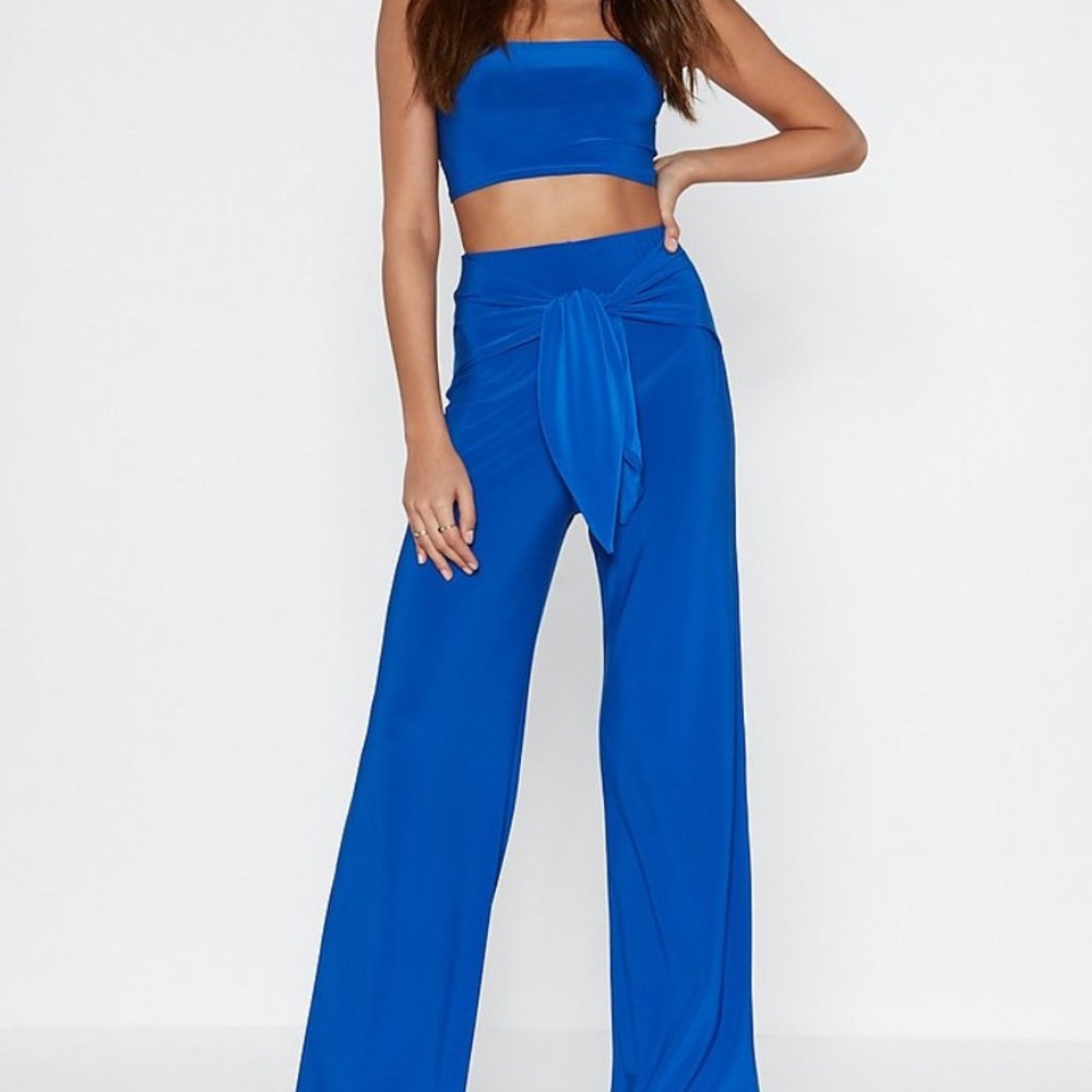 NASTY GAL two piece pant set